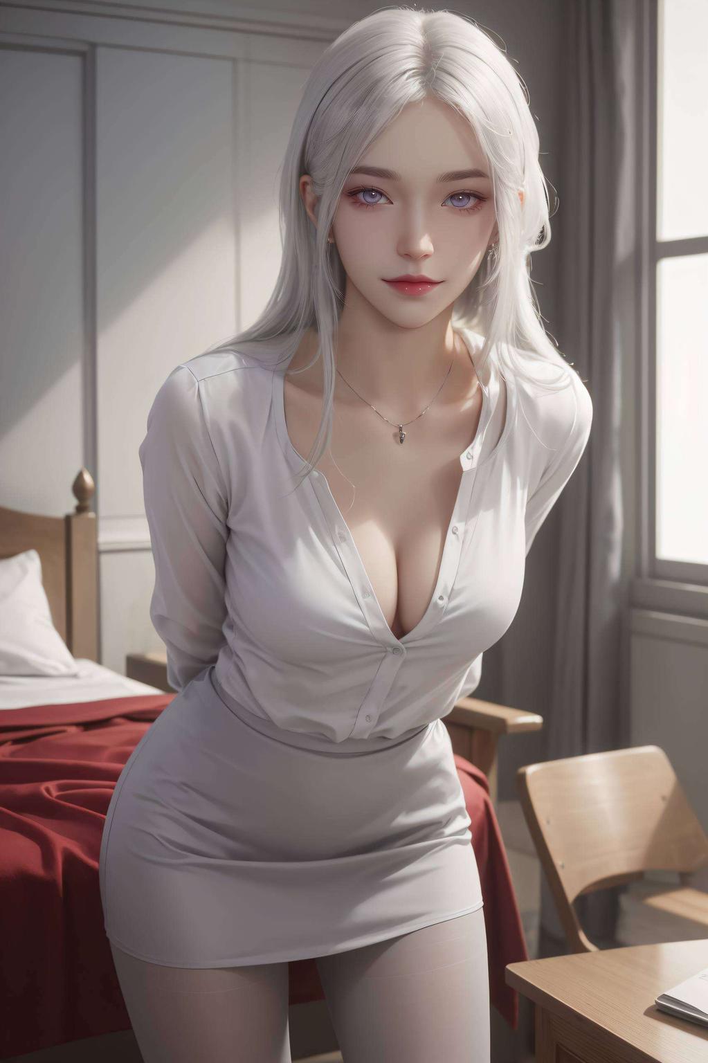 波塞西长腿写真静态游戏壁纸平板唯美呈现！这双腿