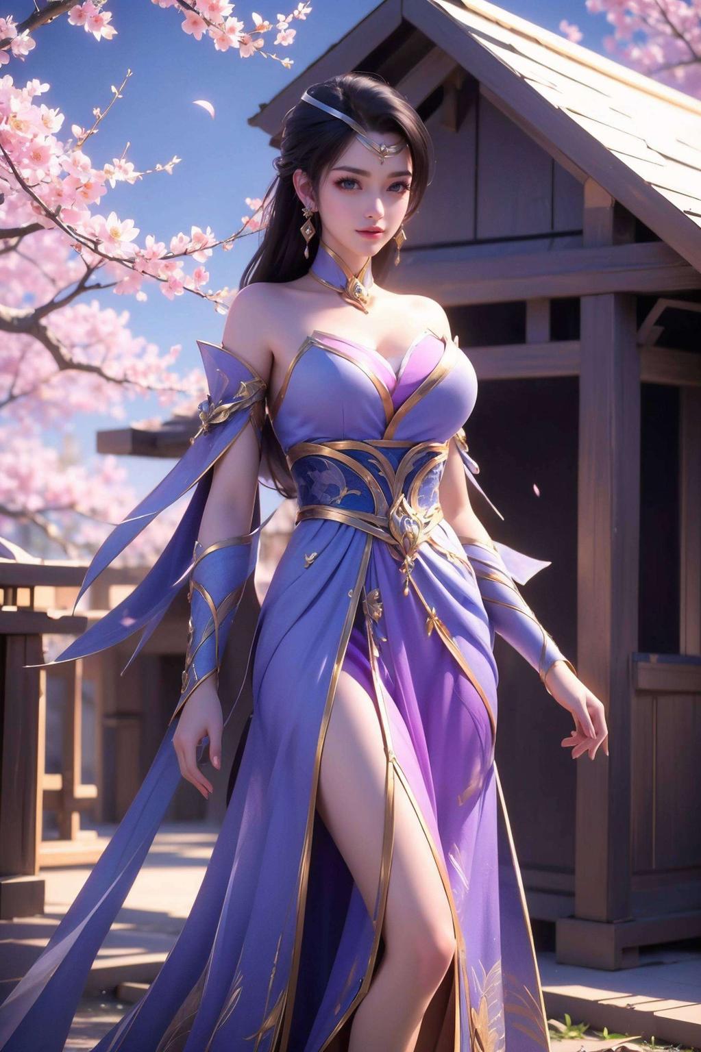 今天给大家带来一款超清福利壁纸！楚灵玉这款壁纸色彩饱满