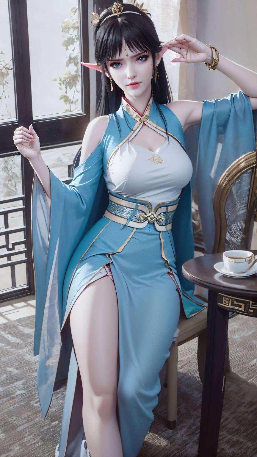 电脑桌面瞬间变身诗意空间仿佛从古典画卷中走出