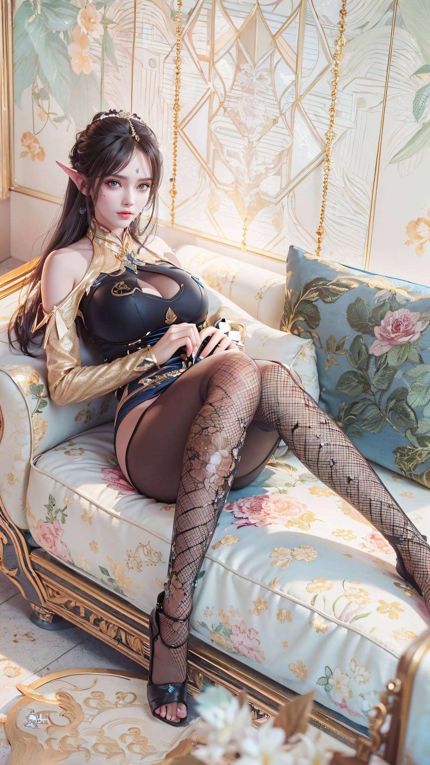 礼服翩翩凤清儿优雅迷人