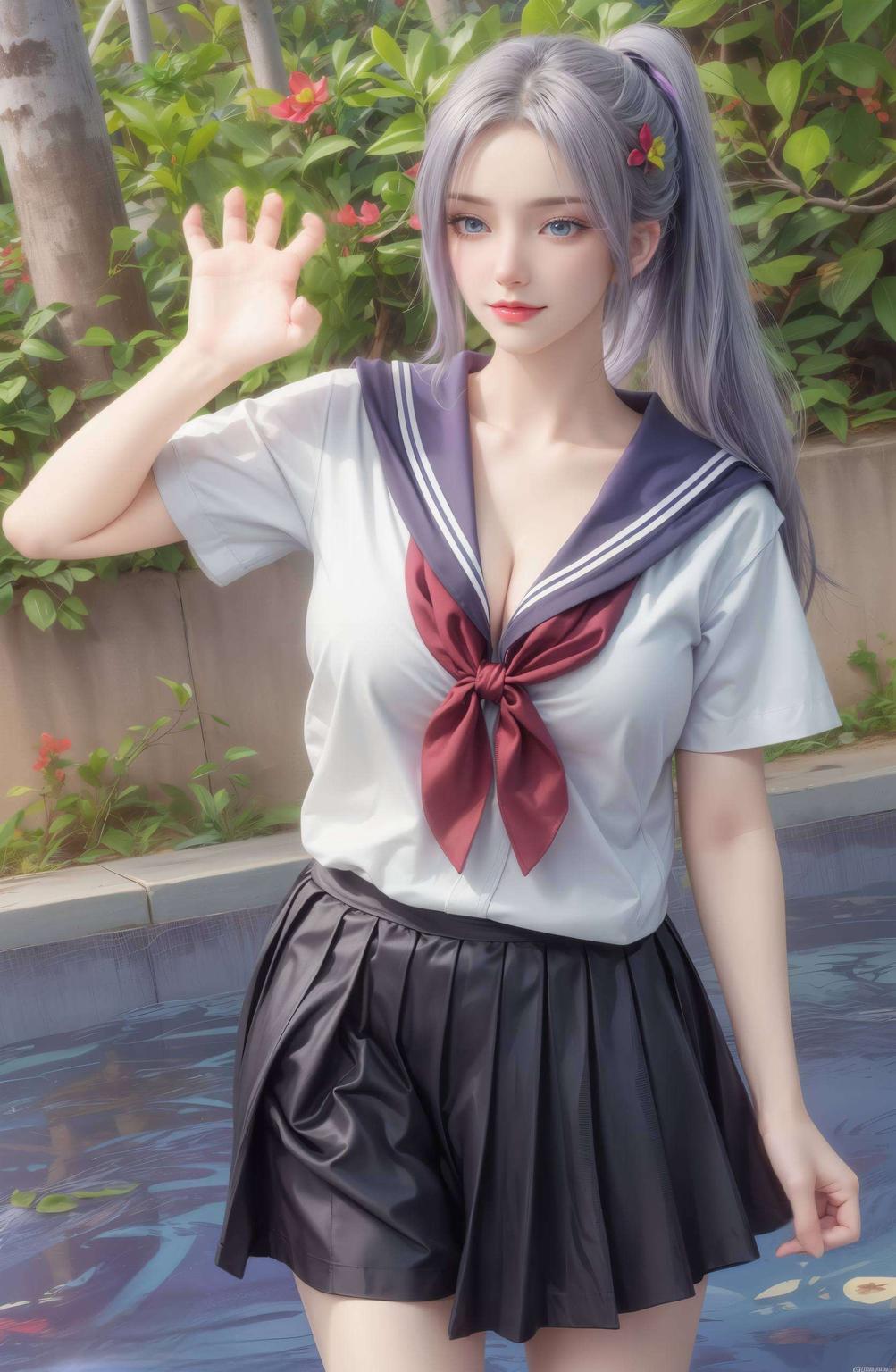 以斗破苍穹中的韩月为主题这款极简壁纸