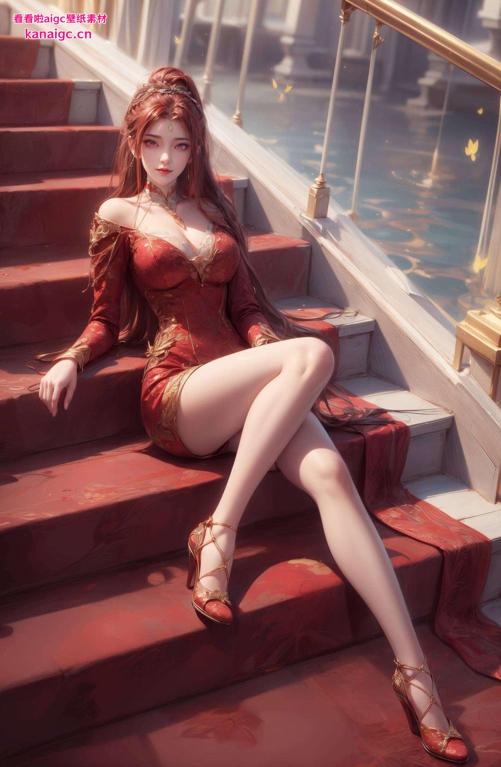 今天给大家带来一款超美的红凰壁纸！4K高清华丽羽毛闪耀光芒