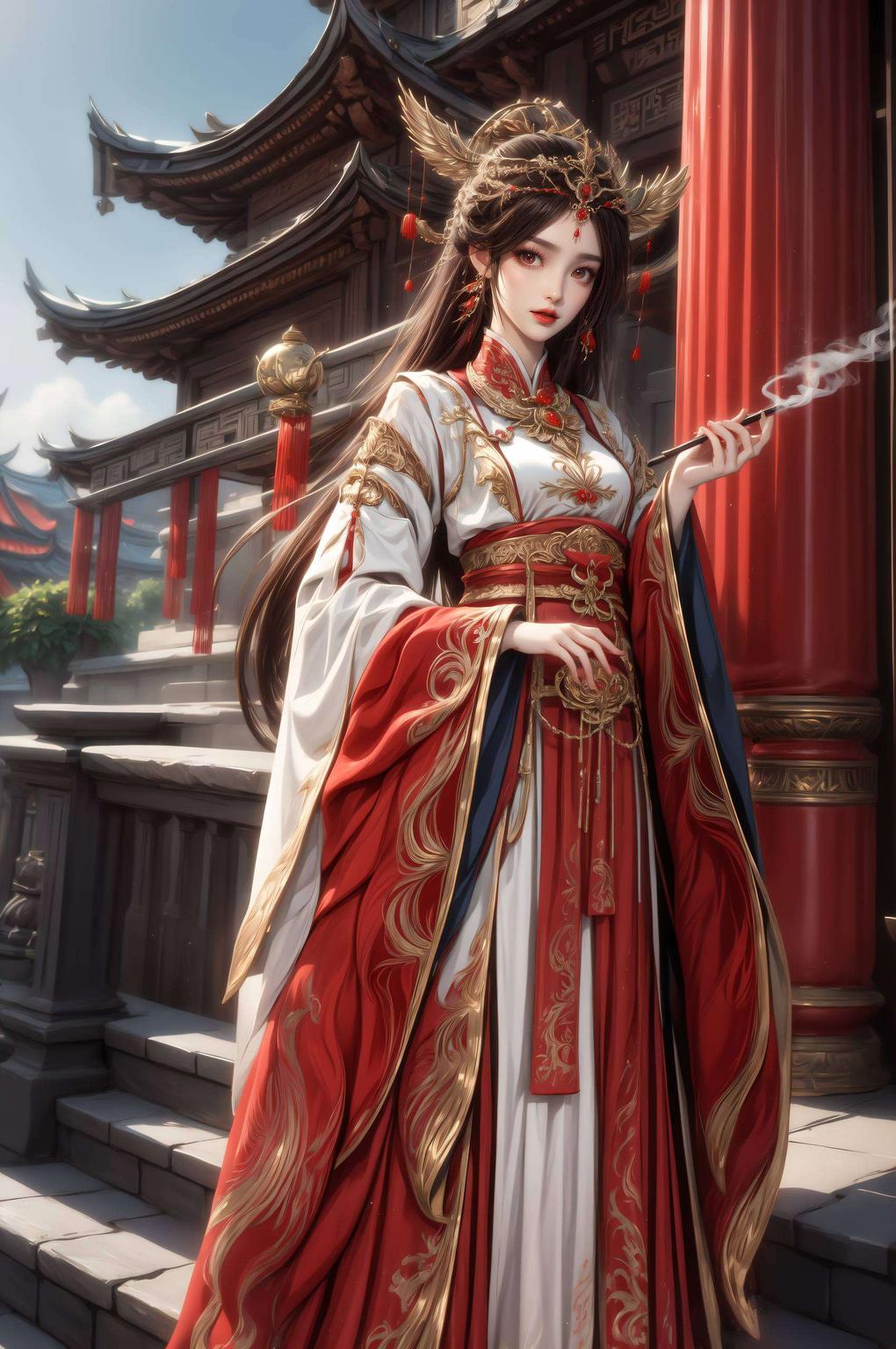 火灵儿壁纸动漫如画中人儿轻诉心事