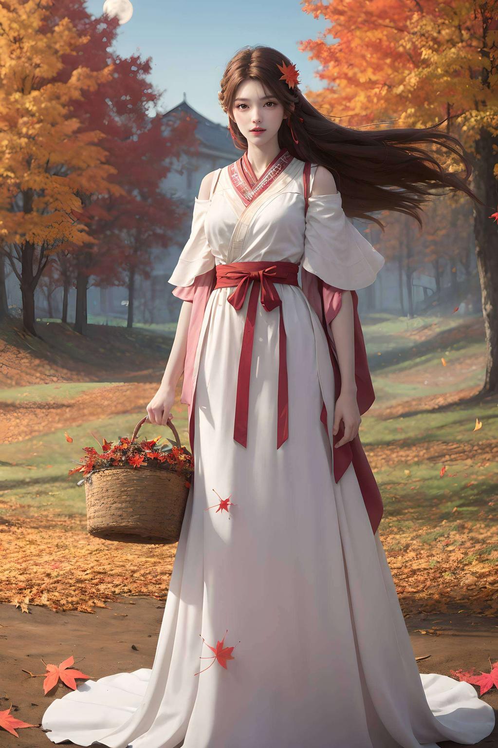 美不胜收！火灵儿婚纱壁纸