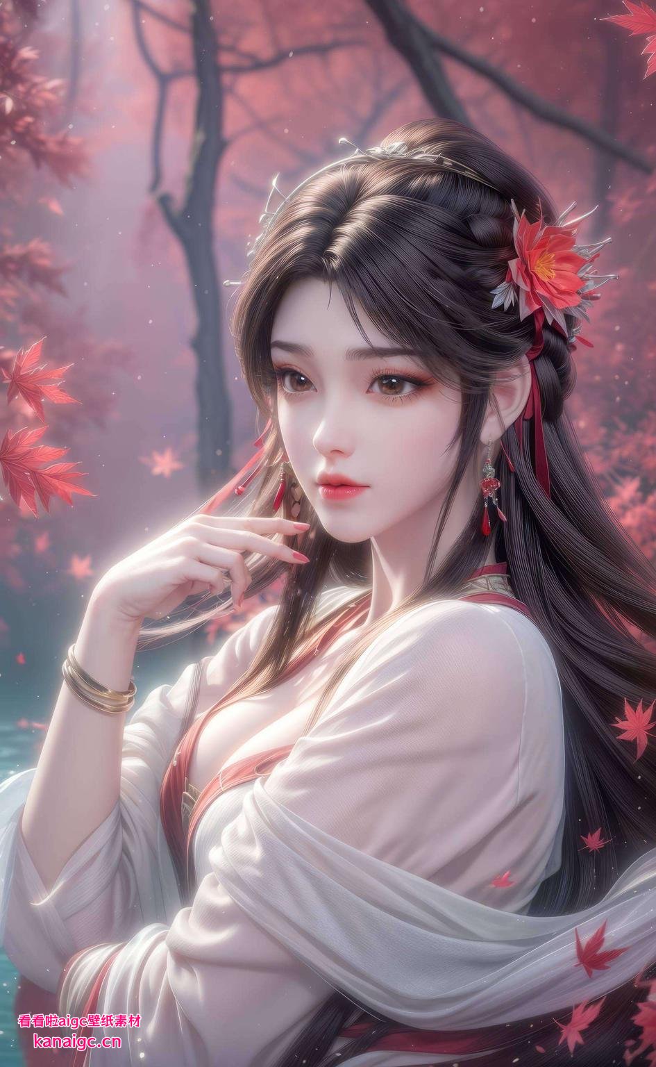 苹果潮图新宠火灵儿背影杀！高清壁纸