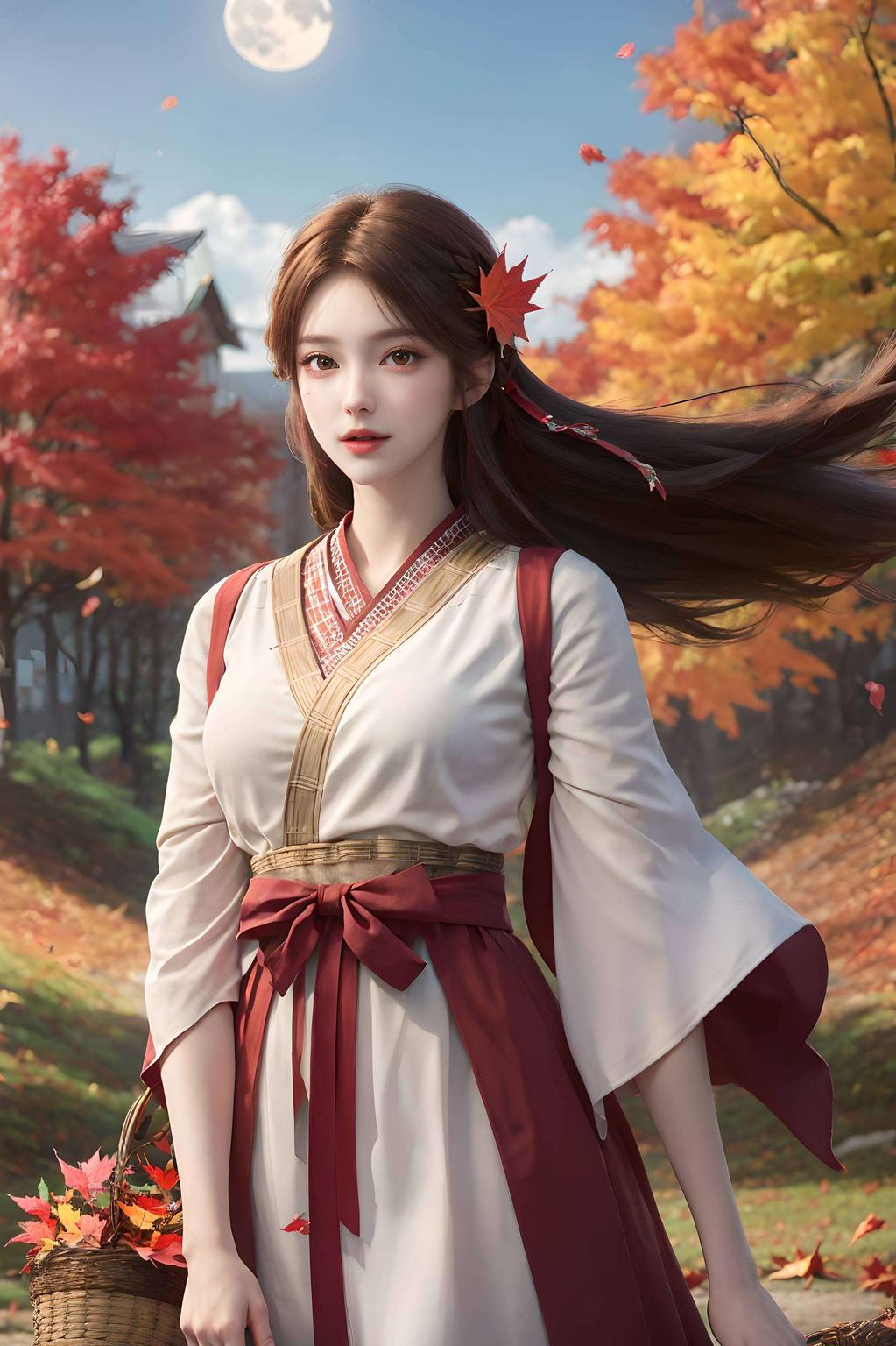 红衣烈焰眼神炯炯