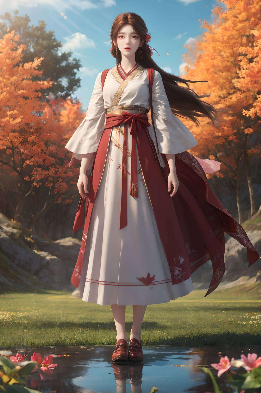 高清像素真人火灵儿壁纸