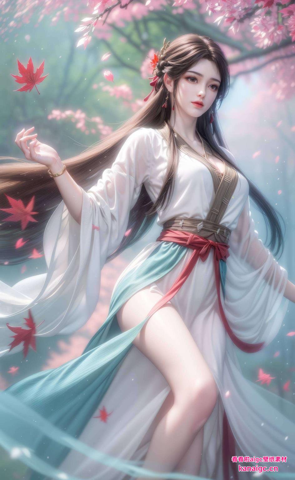 她灵动飘逸美艳动人