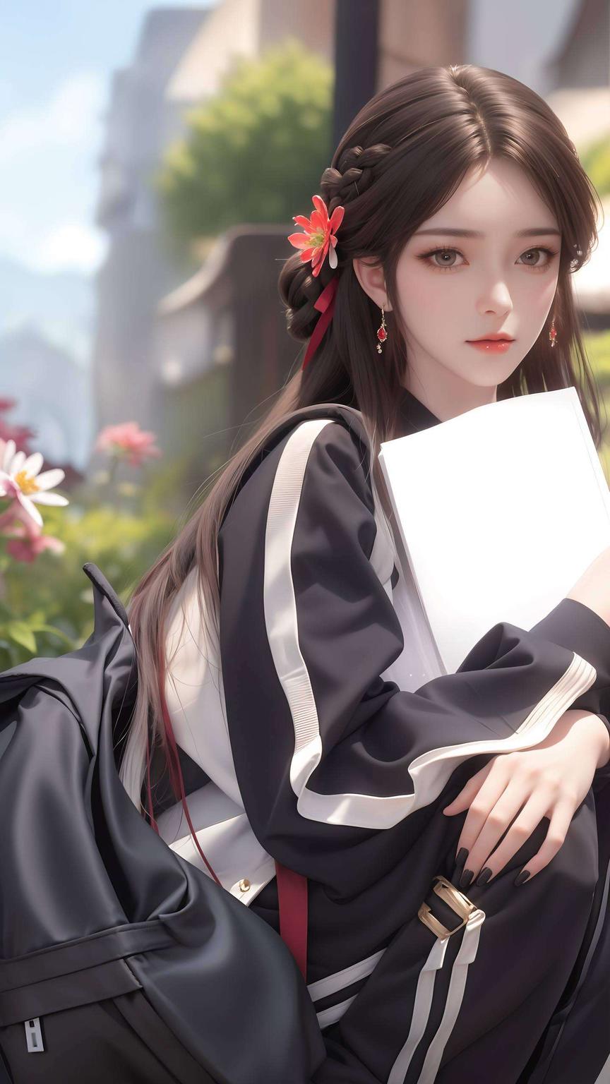 神秘氛围环绕火灵儿黑暗系列壁纸