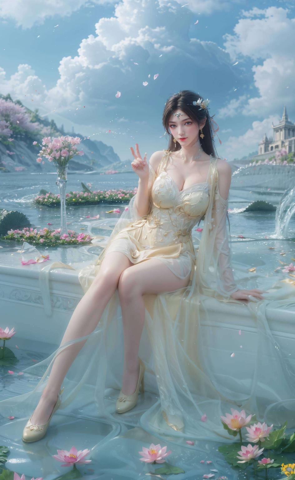 清新护眼金瓶儿屏保壁纸