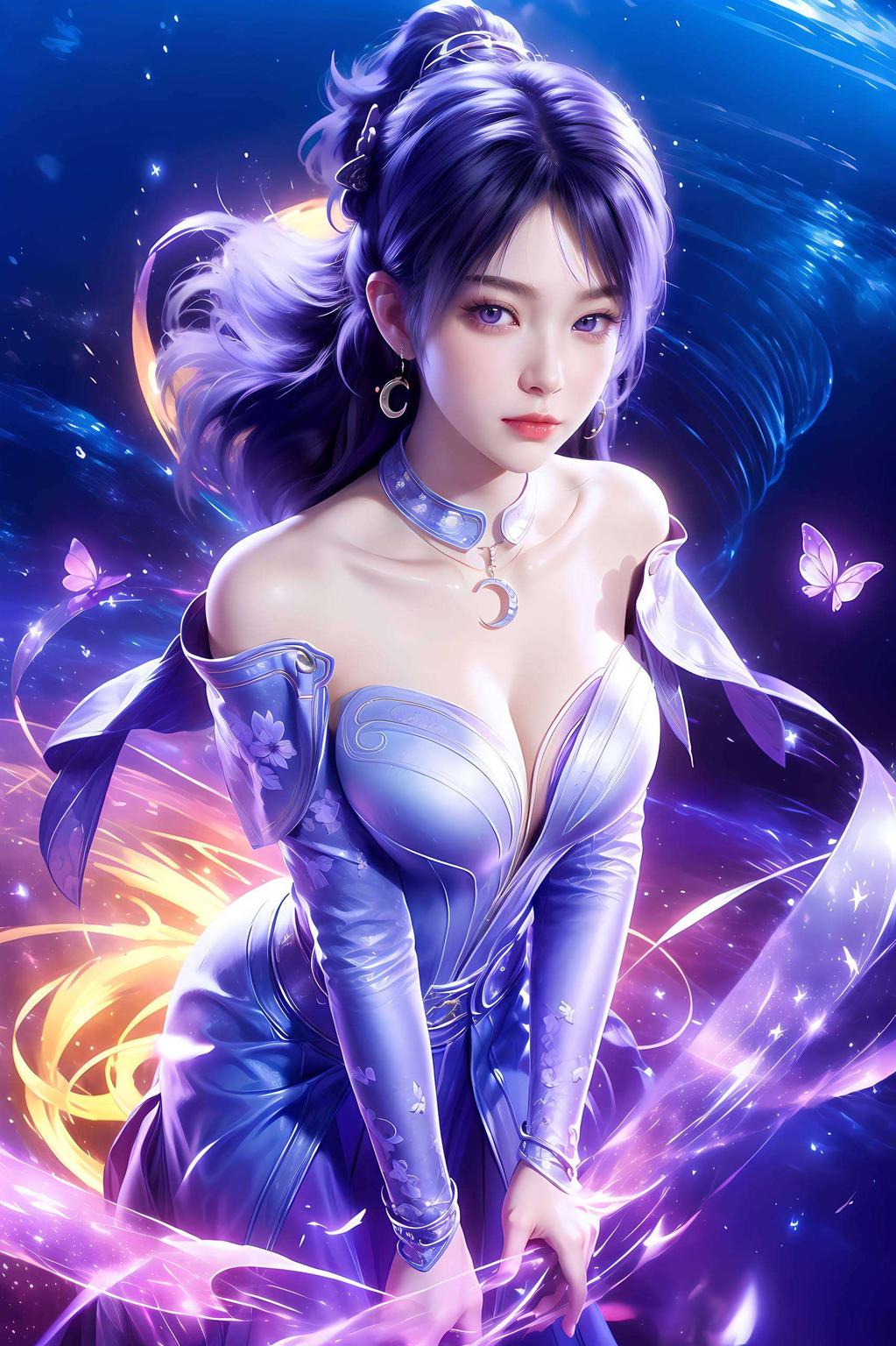 独特气质姬紫月高清壁纸