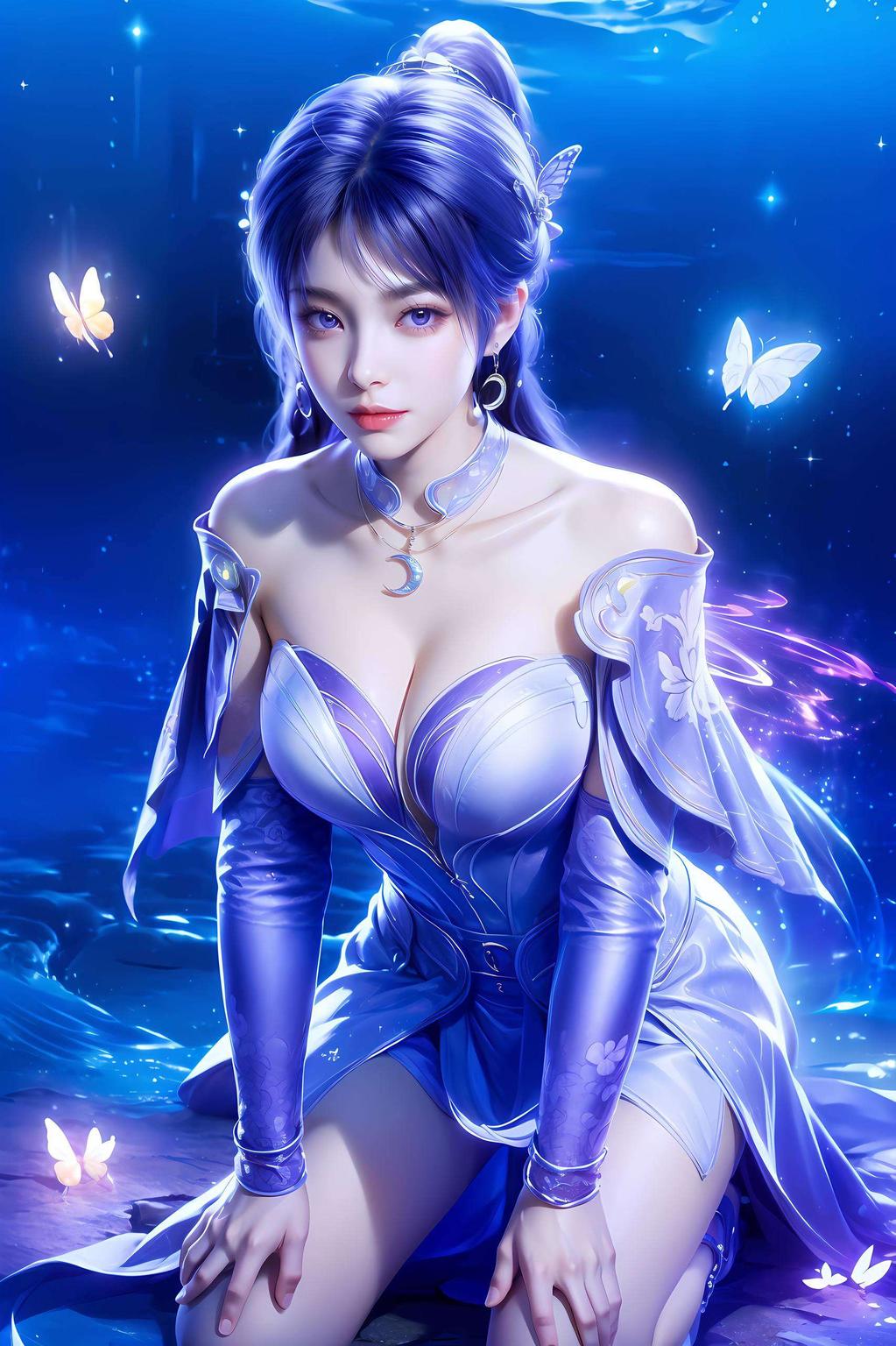 苹果桌面新装姬紫月高清壁纸