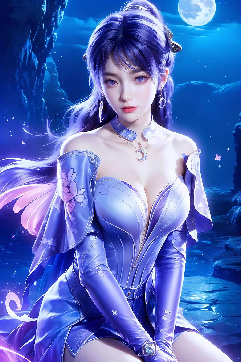 简直是桌面上的艺术品不仅护眼还充满漫画风！看这款姬紫月手机壁纸