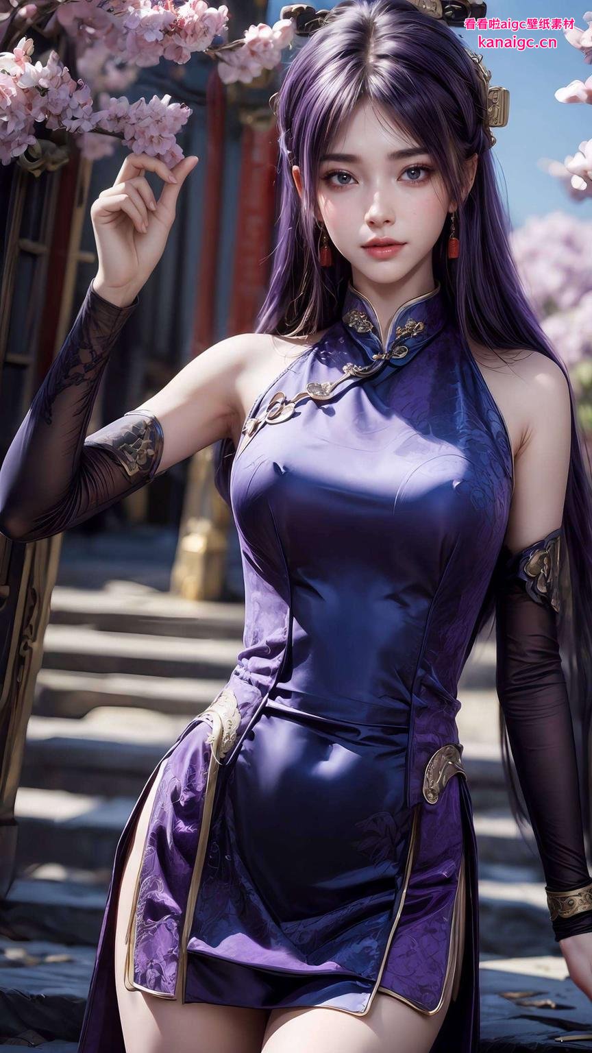 Win10专属姬紫月高冷风