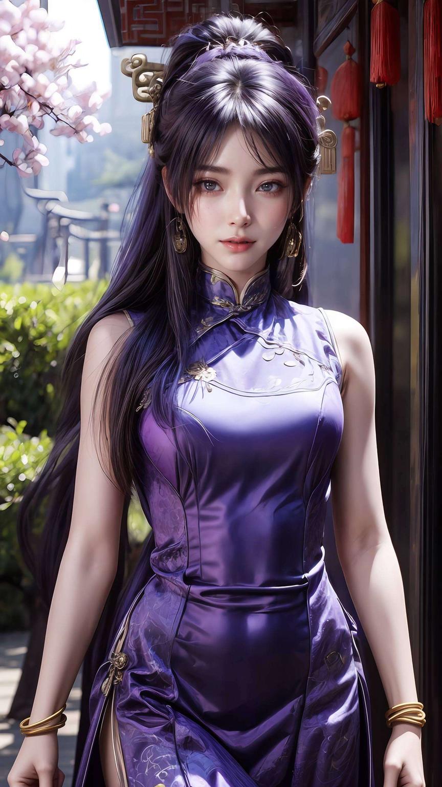 姬紫月全身壁纸细腻画风