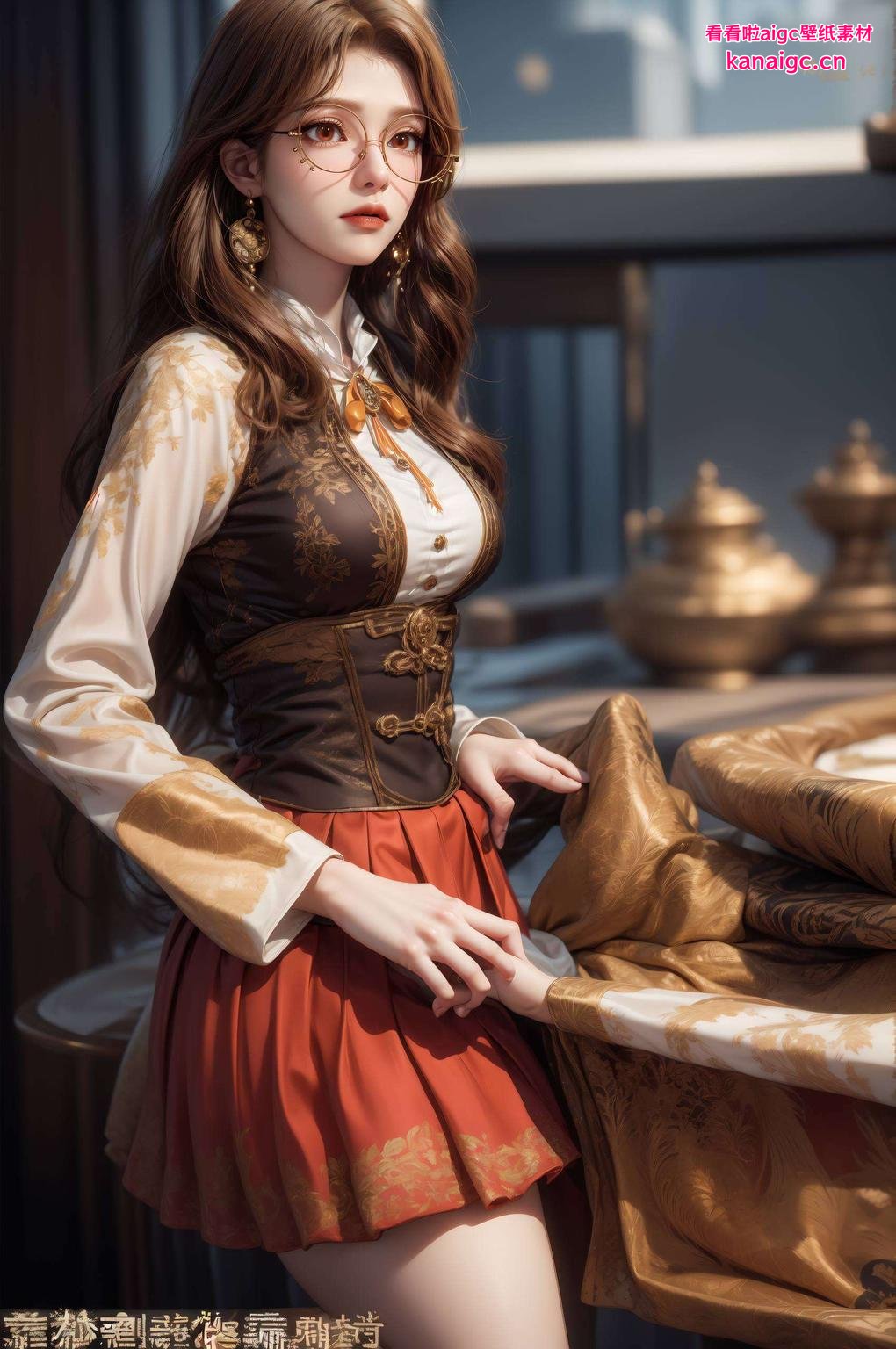 细节满分！一触即发超还原游戏壁纸来啦！看这AI国漫女神橘子姐