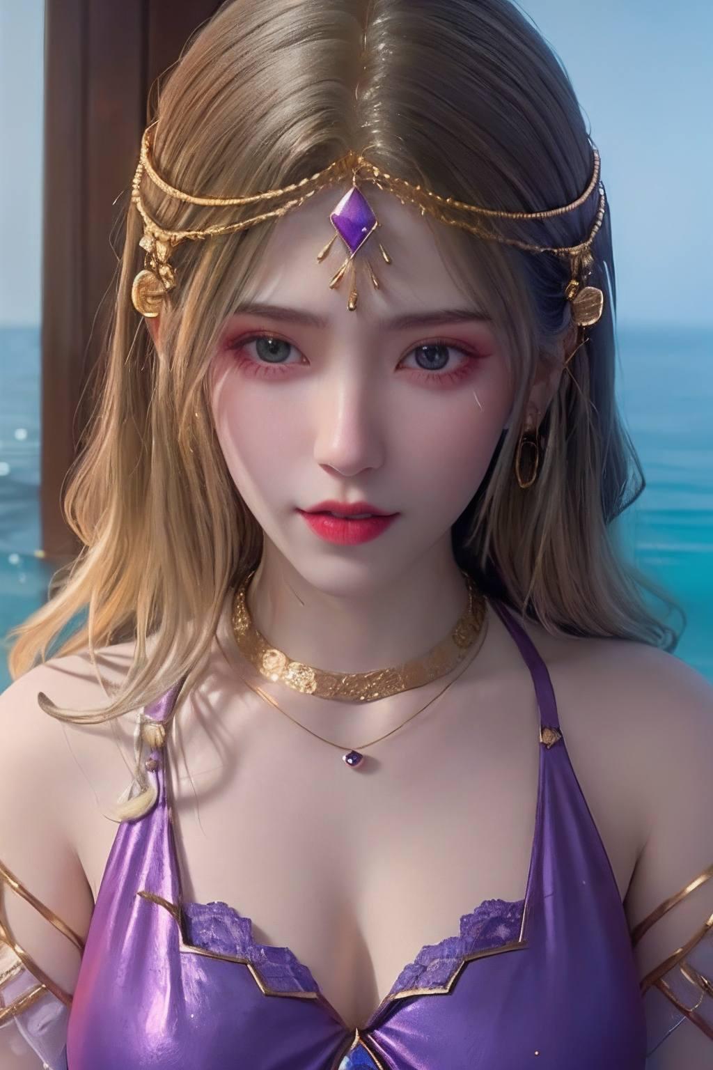 卡丹公主的乳白色壁纸如雪般纯净