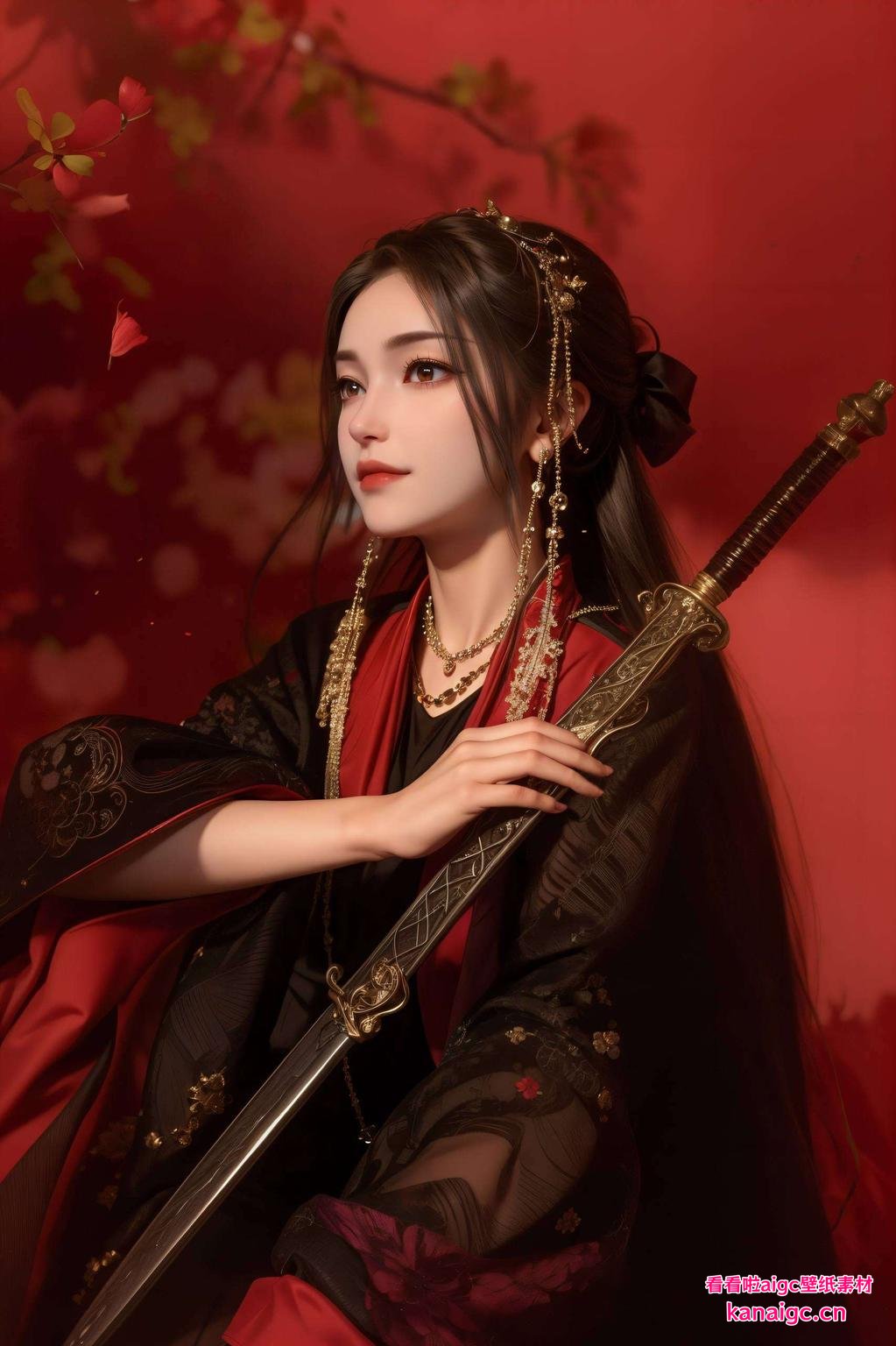 嫁衣飘逸_ipad锁屏尽显仙侠风情