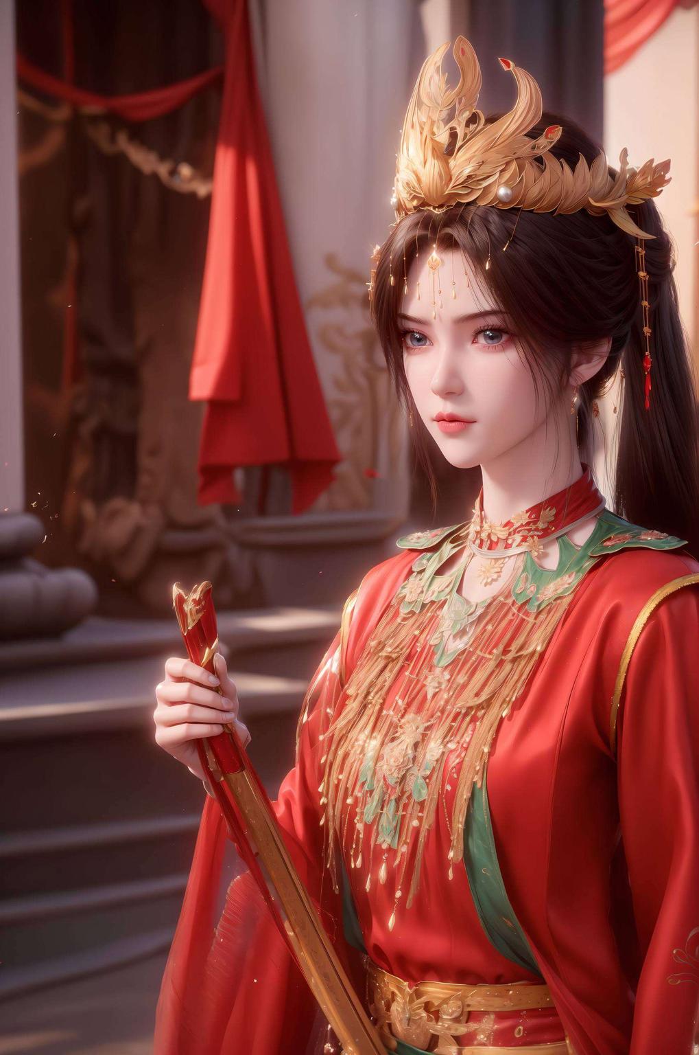 细腻的笔触勾勒出古典韵味无水印高清