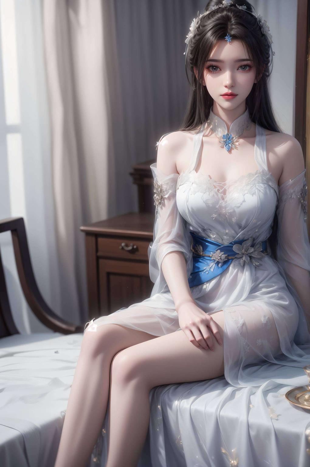 仿佛置身于夏日凉风中主角是我们美丽的李慕婉