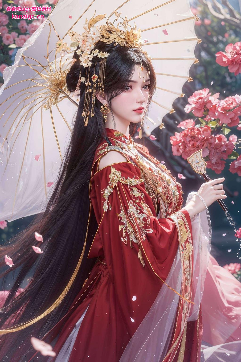 李慕婉壁纸映iPad绿色古韵