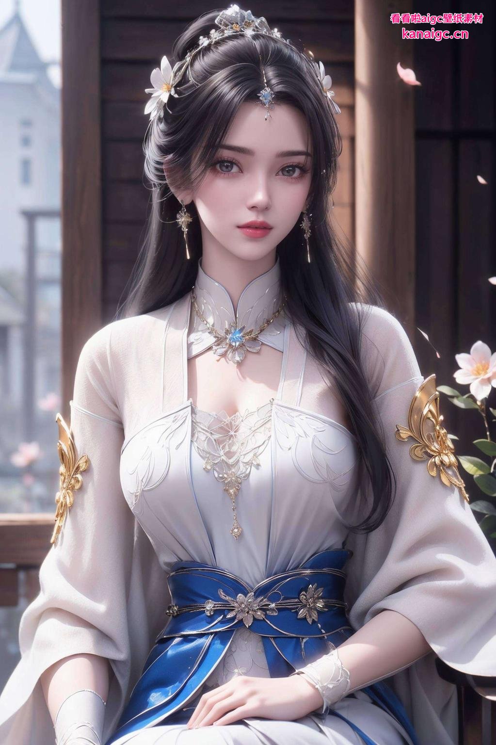 看一眼就让人心情大好！画面中的李慕婉美轮美奂仿佛置身于梦幻世界