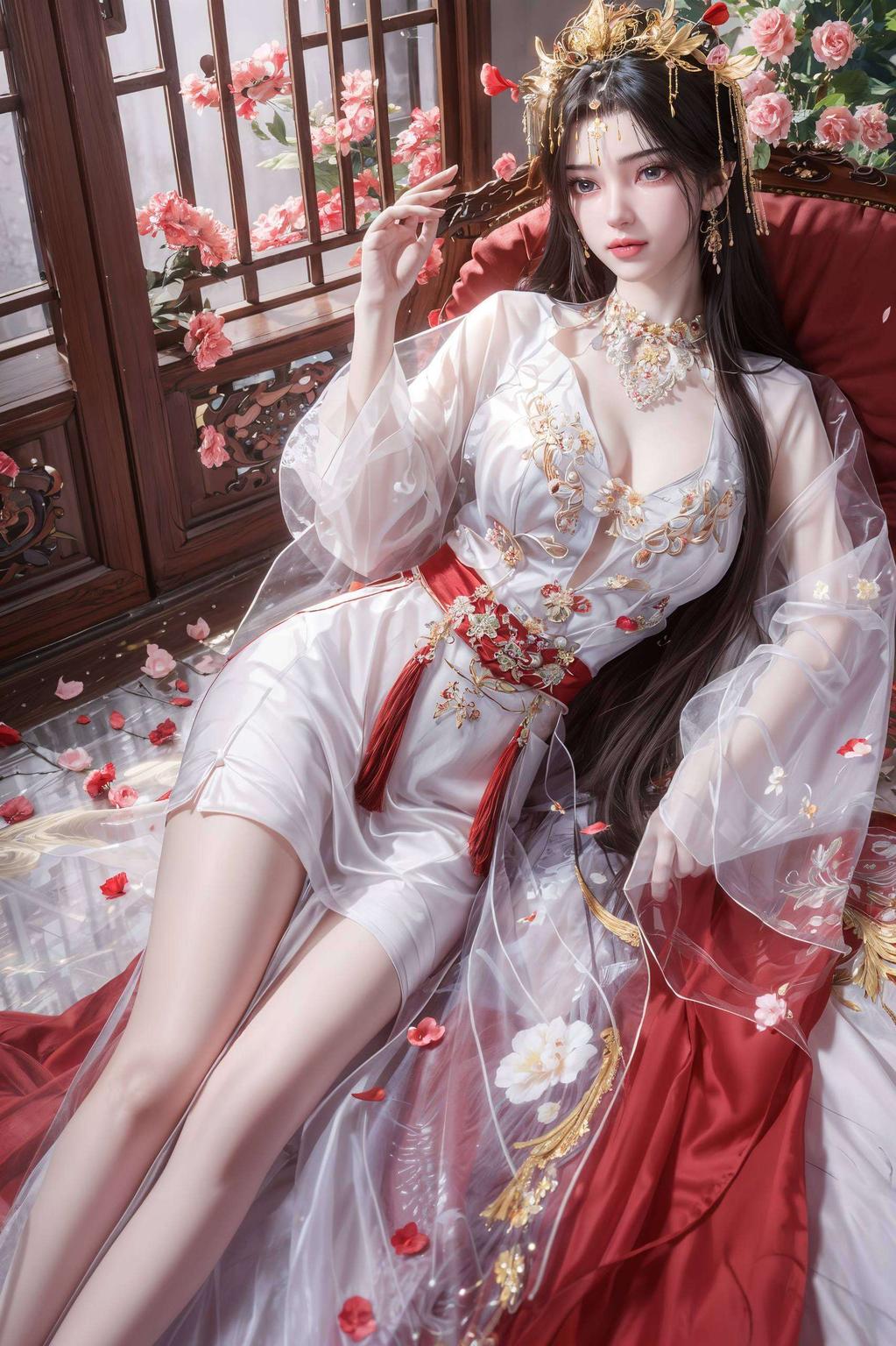 大家好！今天给大家带来一组超美的AI国漫女神李慕婉跳舞的壁纸画面中她舞姿翩跹