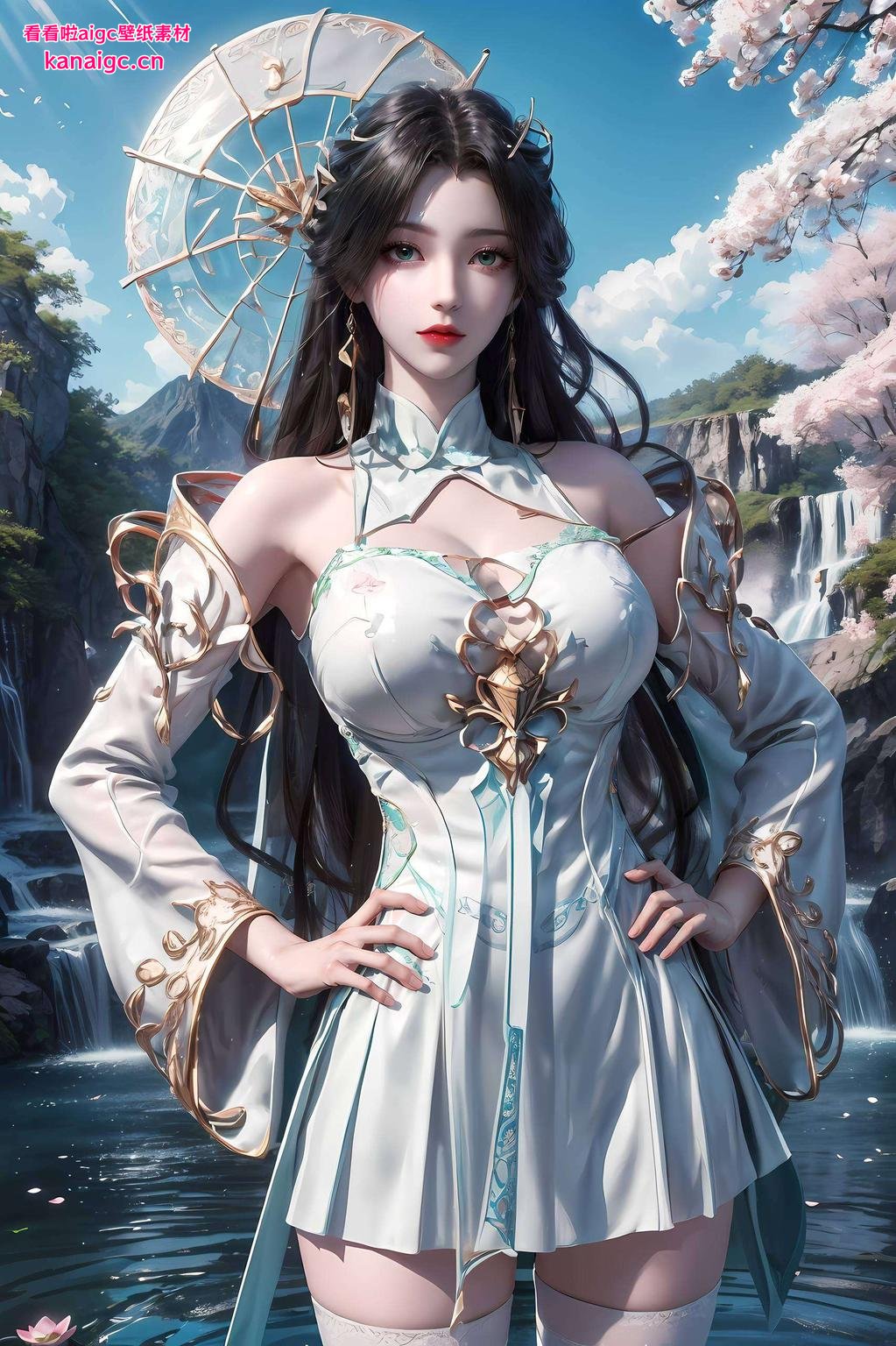 色彩温柔柳神高清动画壁纸