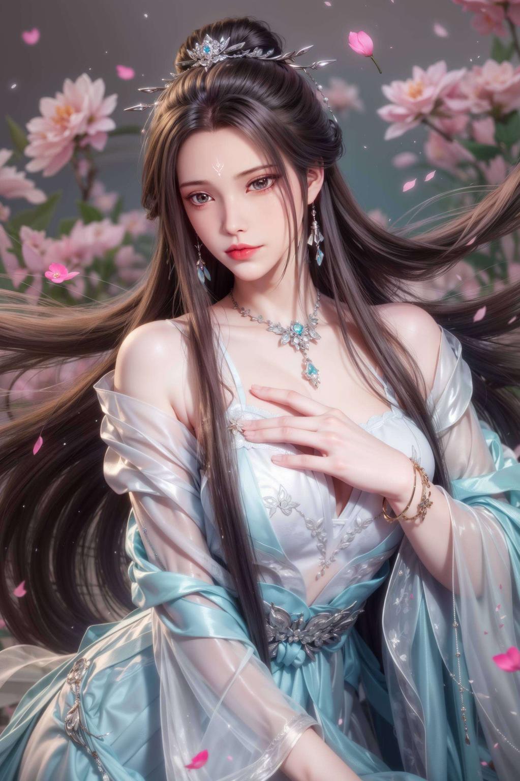 办公学习也能感受二次元风情细腻笔触描绘出古典美