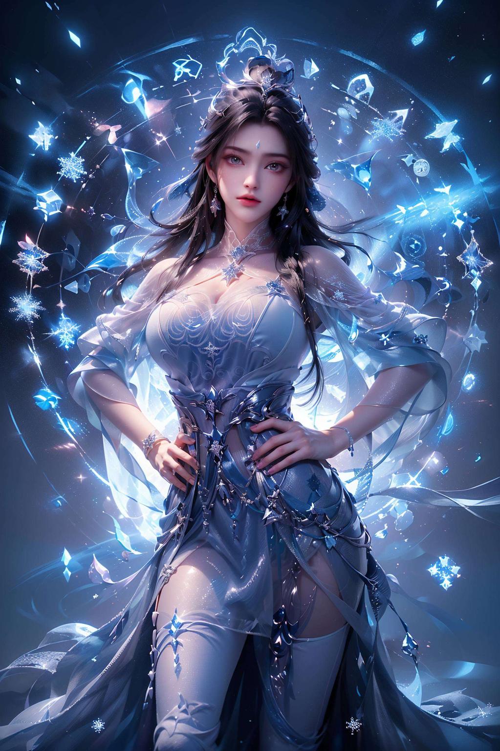 今天给大家带来两款4K高清精细角色壁纸分别是三千雪和陆雪琪！看这细节