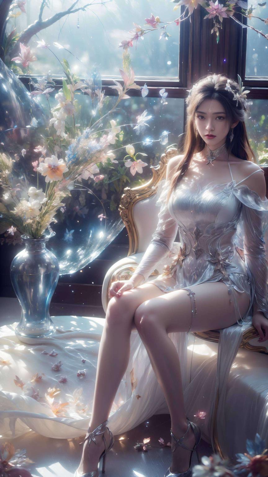 今天给大家带来一款清新极简的宽屏手机壁纸！看这陆雪琪动漫壁纸简洁线条勾勒出她的轮廓