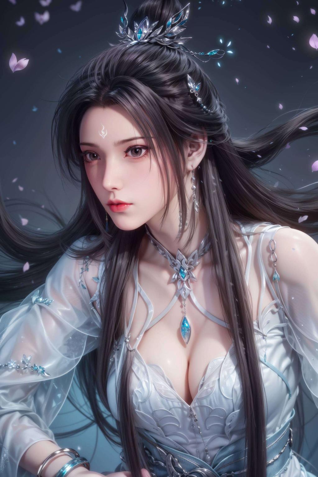 陆雪琪身着超清古装眉眼如画