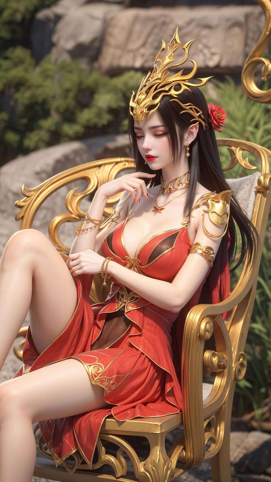 清晰动人画面中美杜莎眼神深邃