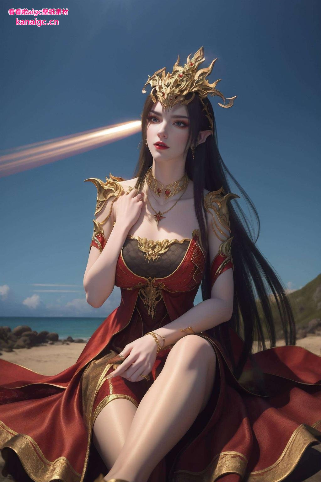 你的电脑和手机这款壁纸里藏着我们AI国漫女神美杜莎的绝美形象