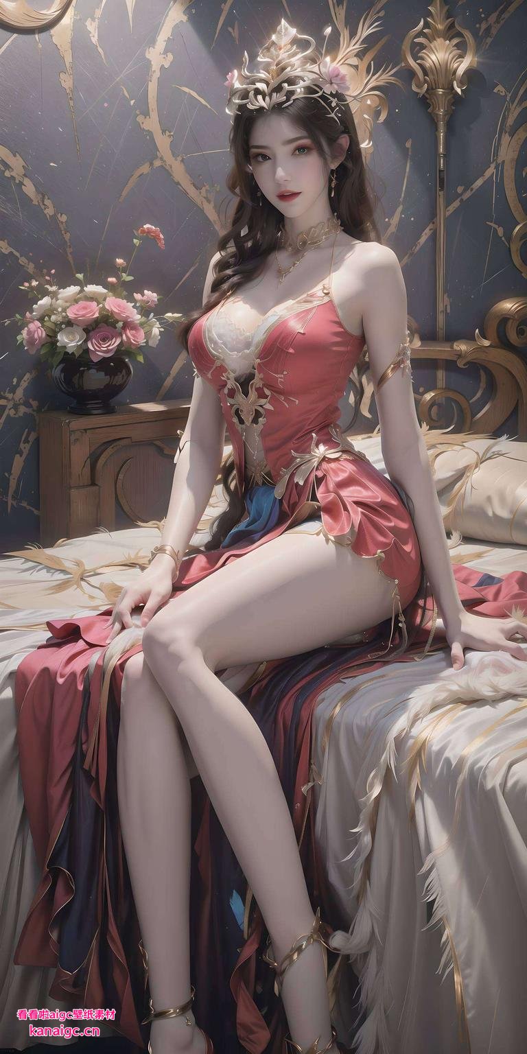 让她的女王气质尽收眼底冷色调背景