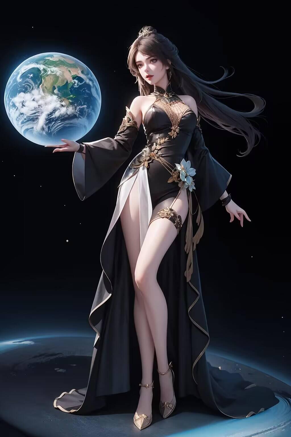 带你领略神秘魅力！高清画质以AI国漫女神为主题