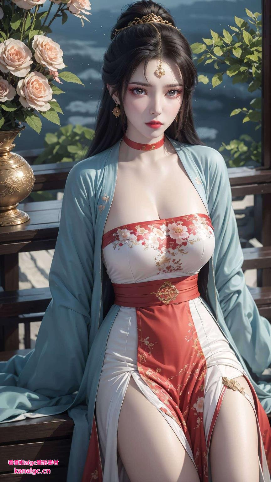 感受水墨飘渺中的深情泪滴4K高清壁纸