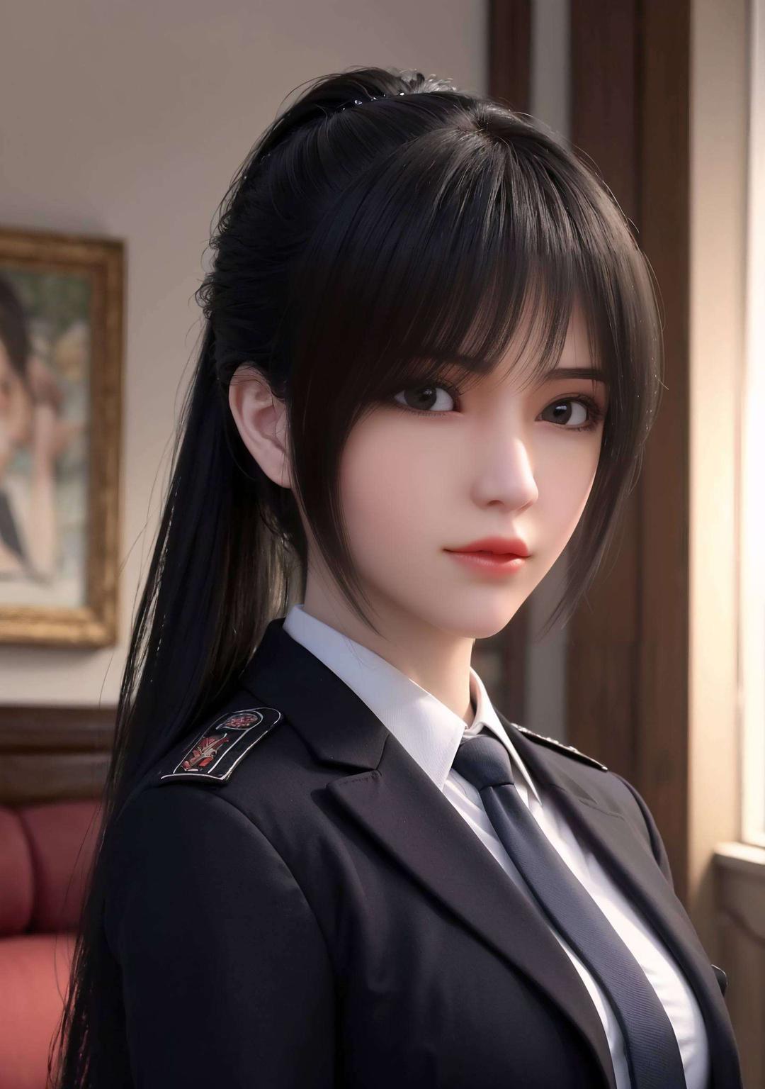 这期给大家带来2K高清的绝美壁纸！AI素材里的雄兵连琪琳高清细节展现无遗