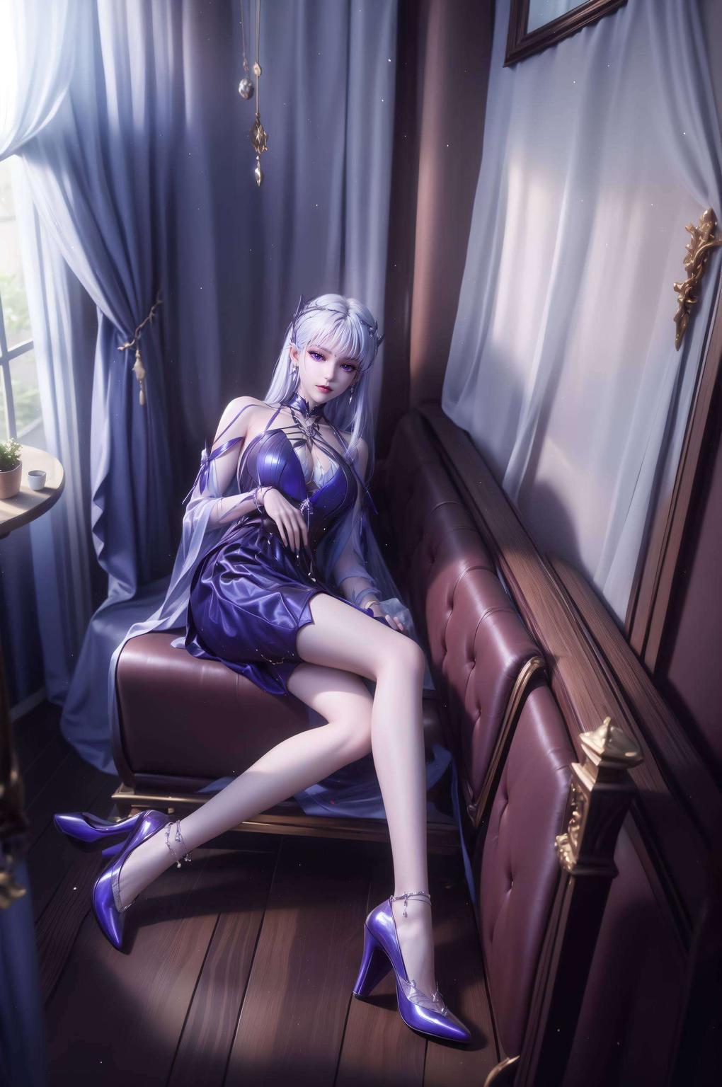 梦幻紫色背景今天给大家带来一款超美的紫色护眼壁纸！这款壁纸以圣采儿高清图片为主题