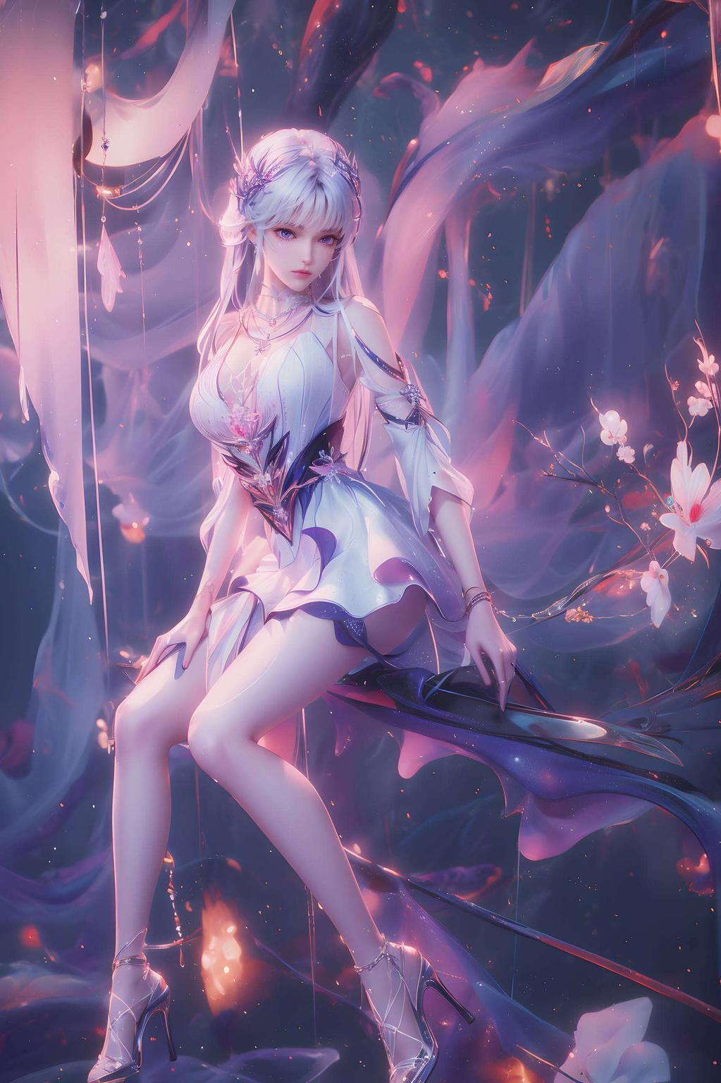 简洁大气炸裂来袭！AI国漫女神圣采儿