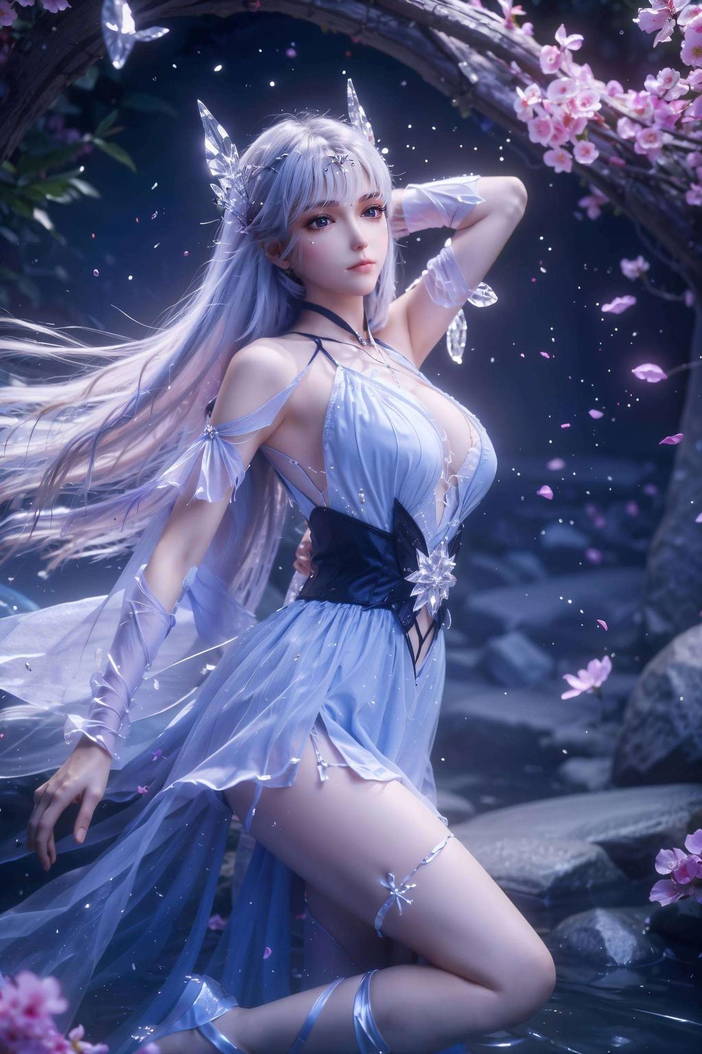 圣采儿仙气十足眼神清澈如水