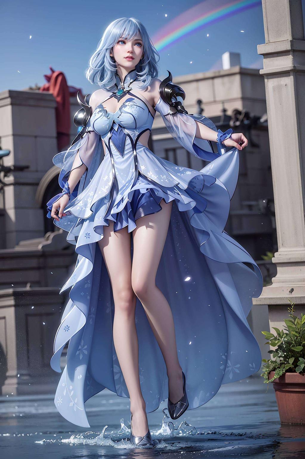 每一缕发丝都清晰可见冰肌玉骨