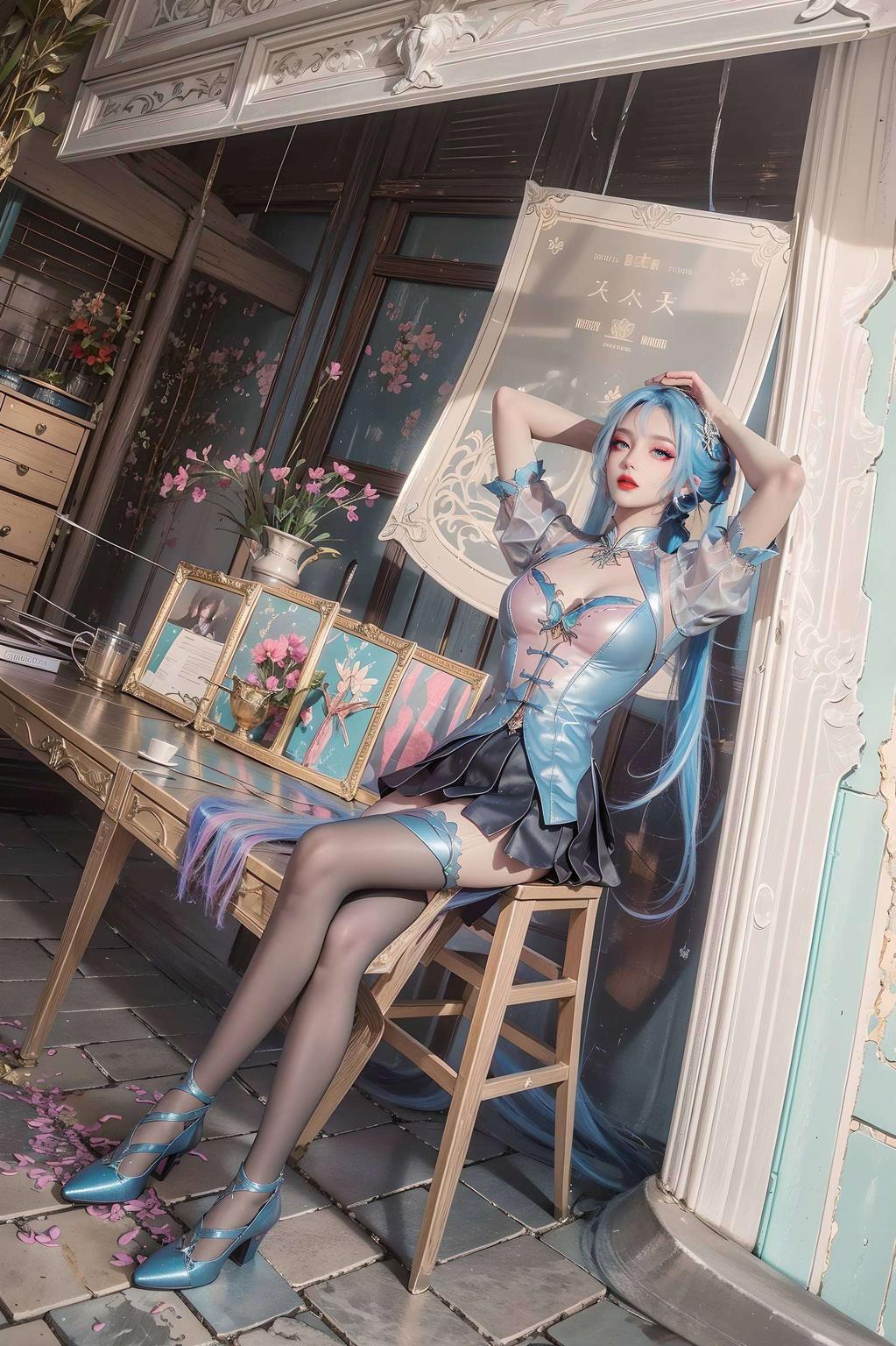 绿色植物与清新的色彩搭配大家好