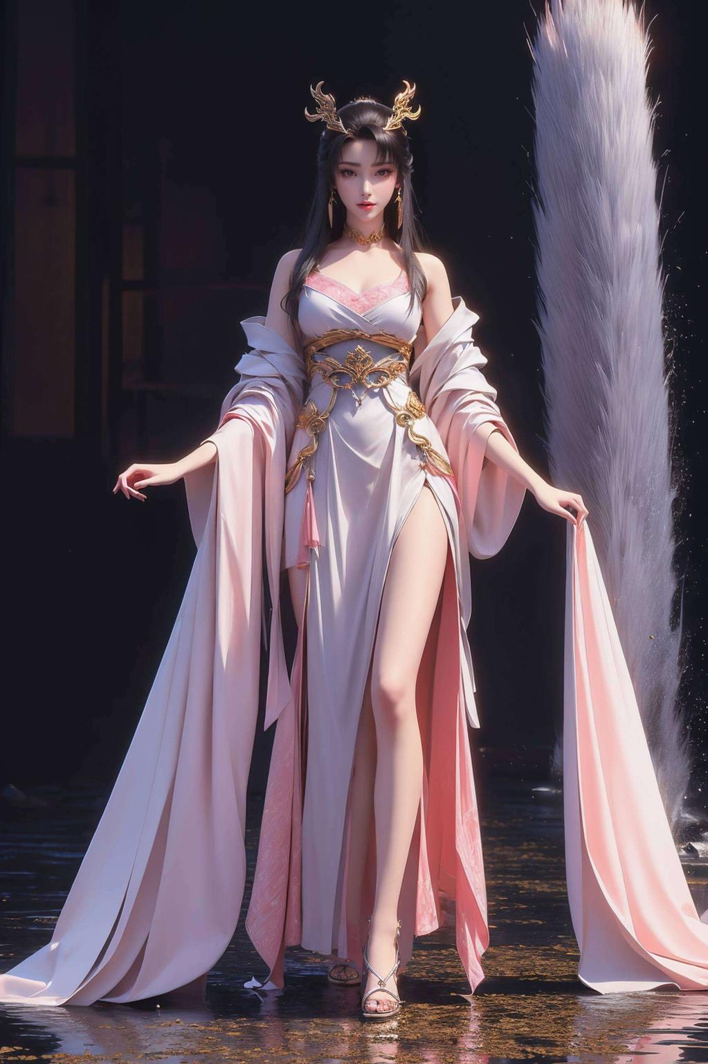 宛如仙子舞动于屏清晰细腻