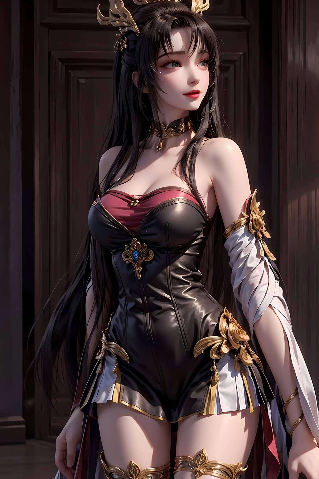 她那双含泪的狐狸眼仿佛能感受到她的哀伤与神秘