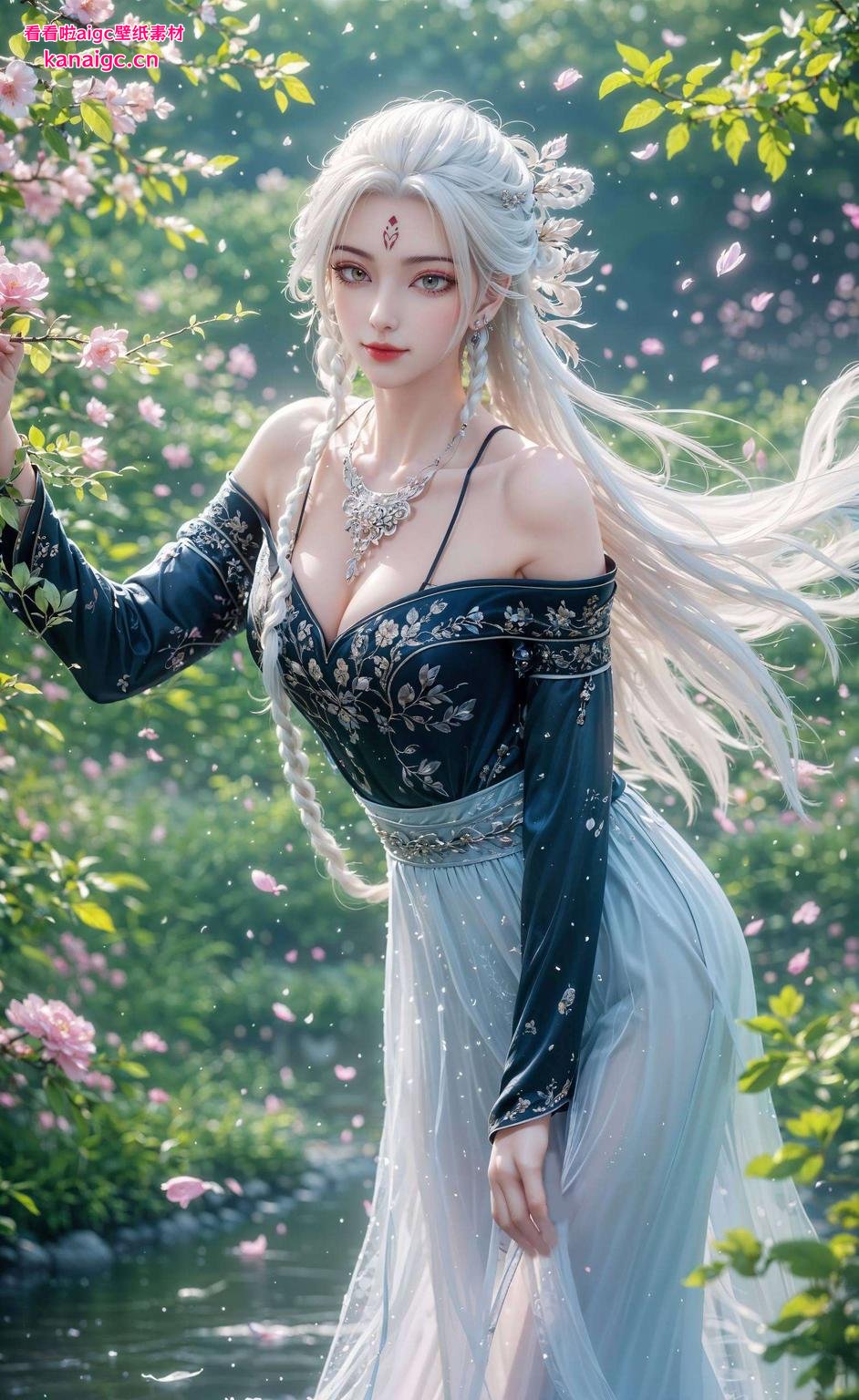 小白仙姿马尾飘逸美得让人心醉神迷