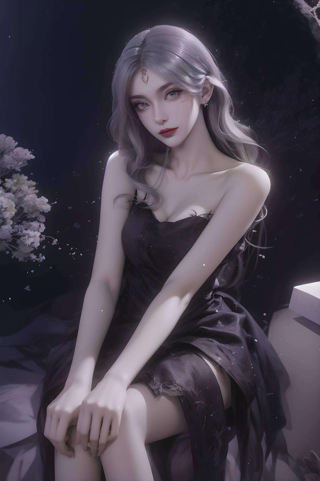 简洁大方小白神图壁纸