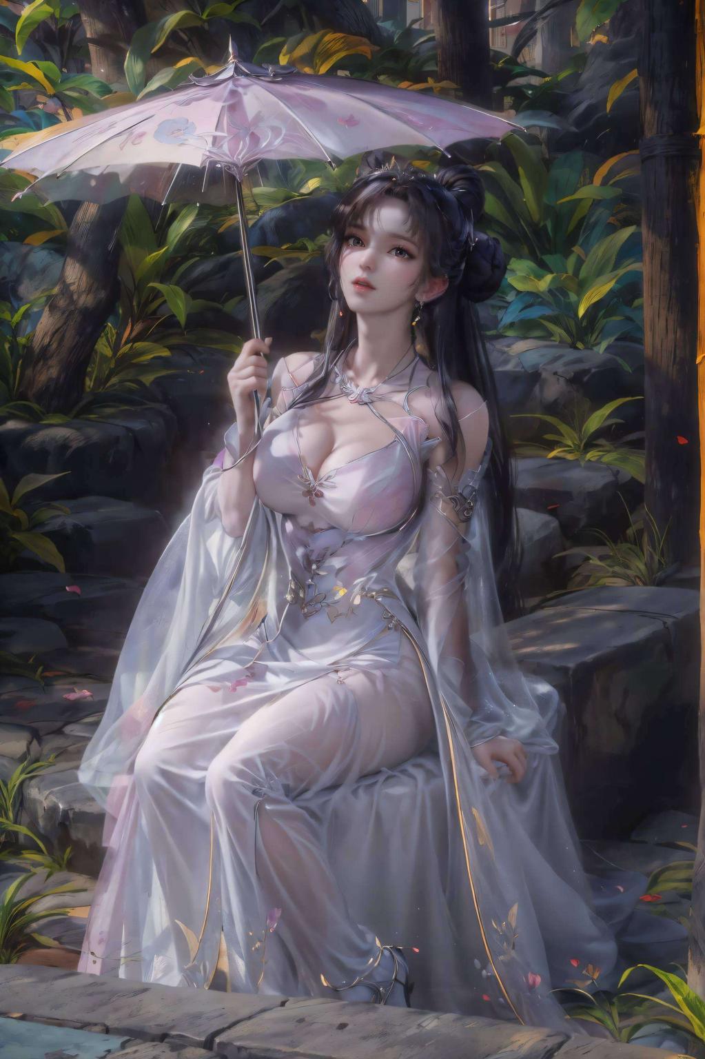 斗笠下的小舞一秒锁定最美风景！