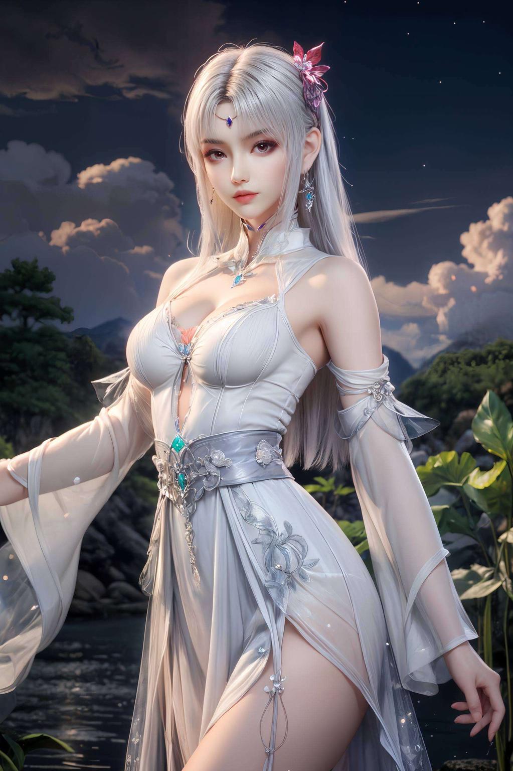 精细描绘今天给大家带来一款完美高清的iPhone古风漫画壁纸！小医仙云韵的美貌与神秘