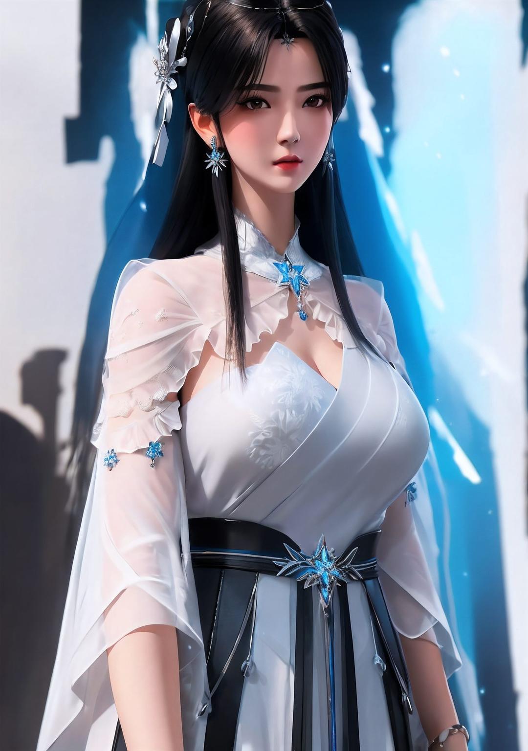 绝对让你的视觉享受翻倍！”主角是美得不可方物的夏倾月AI绘画壁纸！横屏模式下